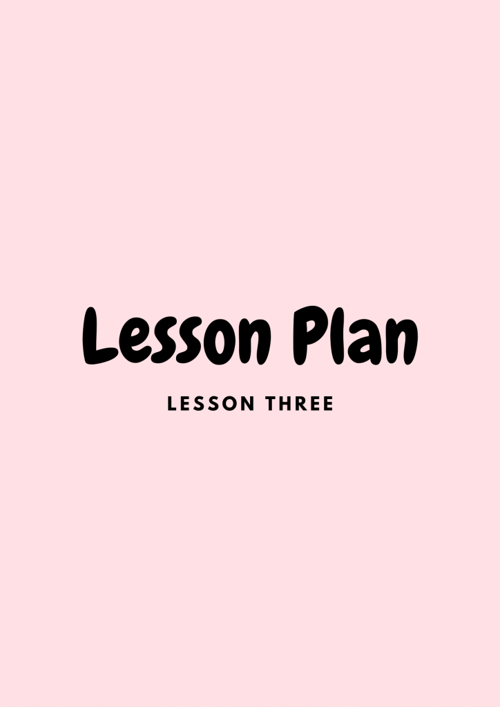 Preview: Lesson plan – lesson 3