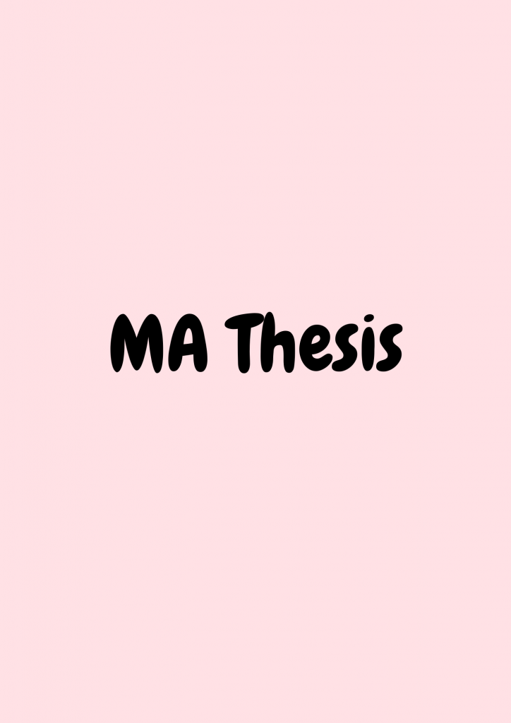MA thesis