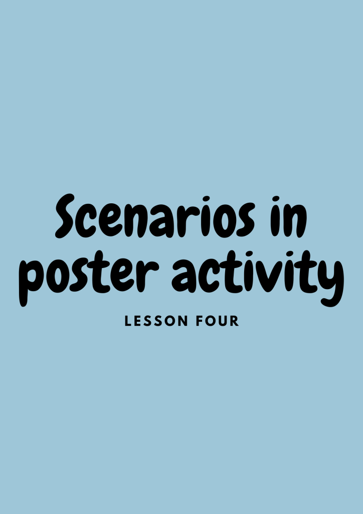 Preview: Apology scenarios for the poster activity